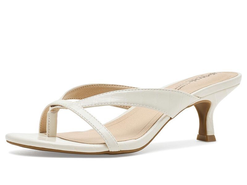 ライフストライド レディース シューズ ヒール サンダル LifeStride Navine Thong Sandals Bone Croco