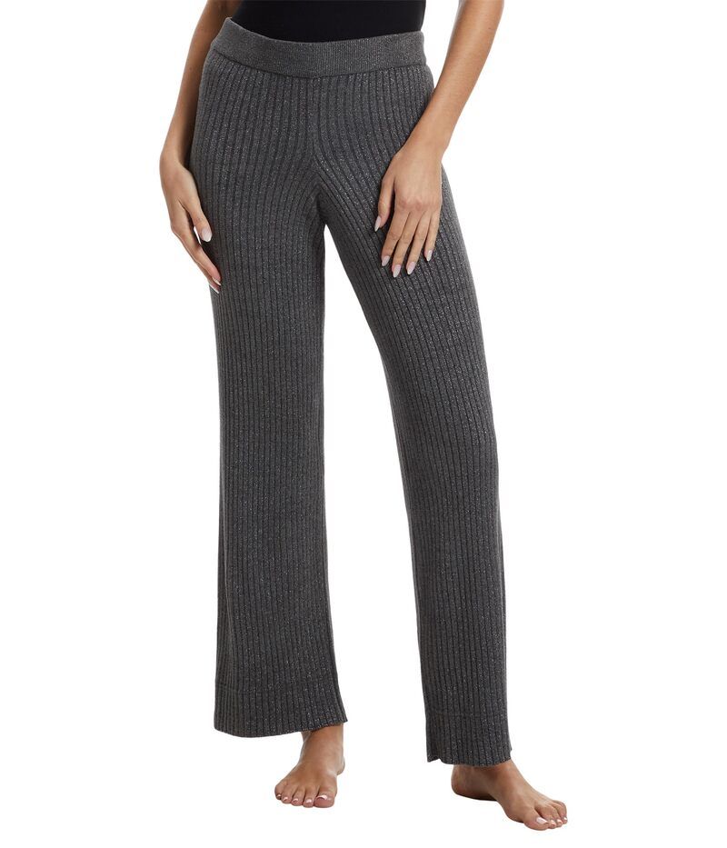 ベアフットドリームス レディース ボトムス カジュアルパンツ ワイドレッグ Barefoot Dreams CozyChic Ultra LiteR Lurex Rib Wide Leg Pant C