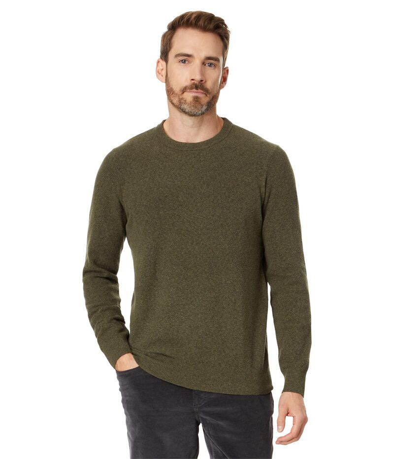 ファレティ メンズ アウター ニット・セーター Faherty Jackson Crew Sweater Olive Heather 1 ヘザー