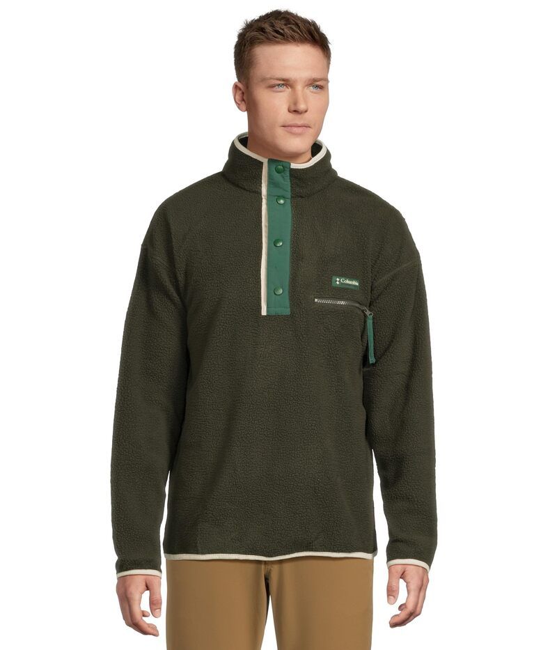 コロンビア メンズ アウター コート フリース Columbia Helvetia II Half Snap Fleece Greenscape