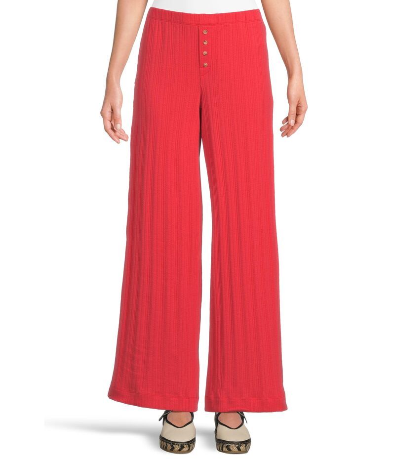 ファレティ レディース ボトムス カジュアルパンツ Faherty Paradise Pointelle Pants Tomato
