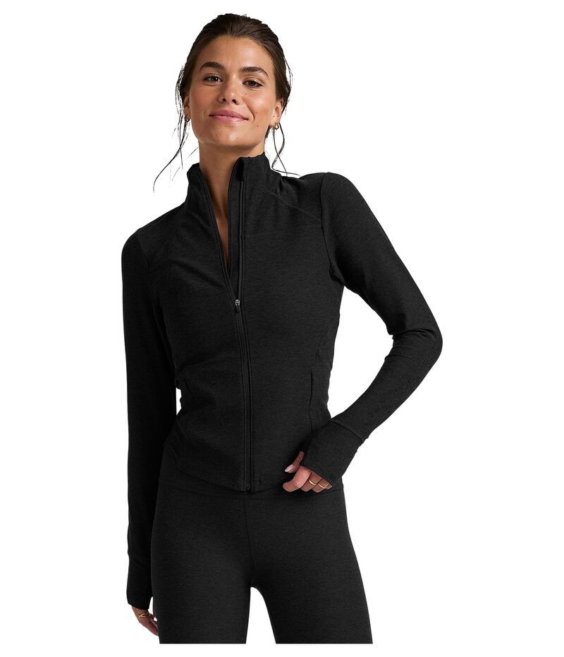 ビヨンドヨガ レディース アウター コート ジャケット Beyond Yoga Spacedye Trails Active Jacket Darkest Night