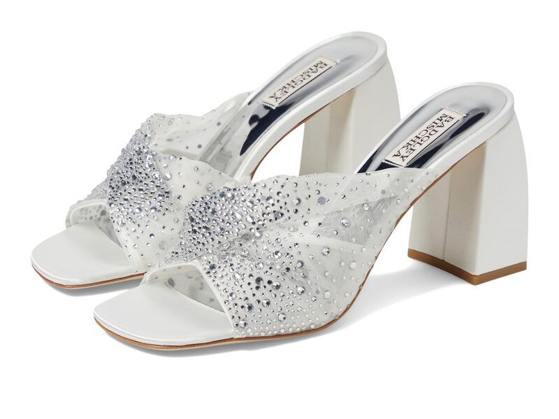 バッジェリーミシュカ レディース シューズ ヒール Badgley Mischka Camelia Soft White ホワイト