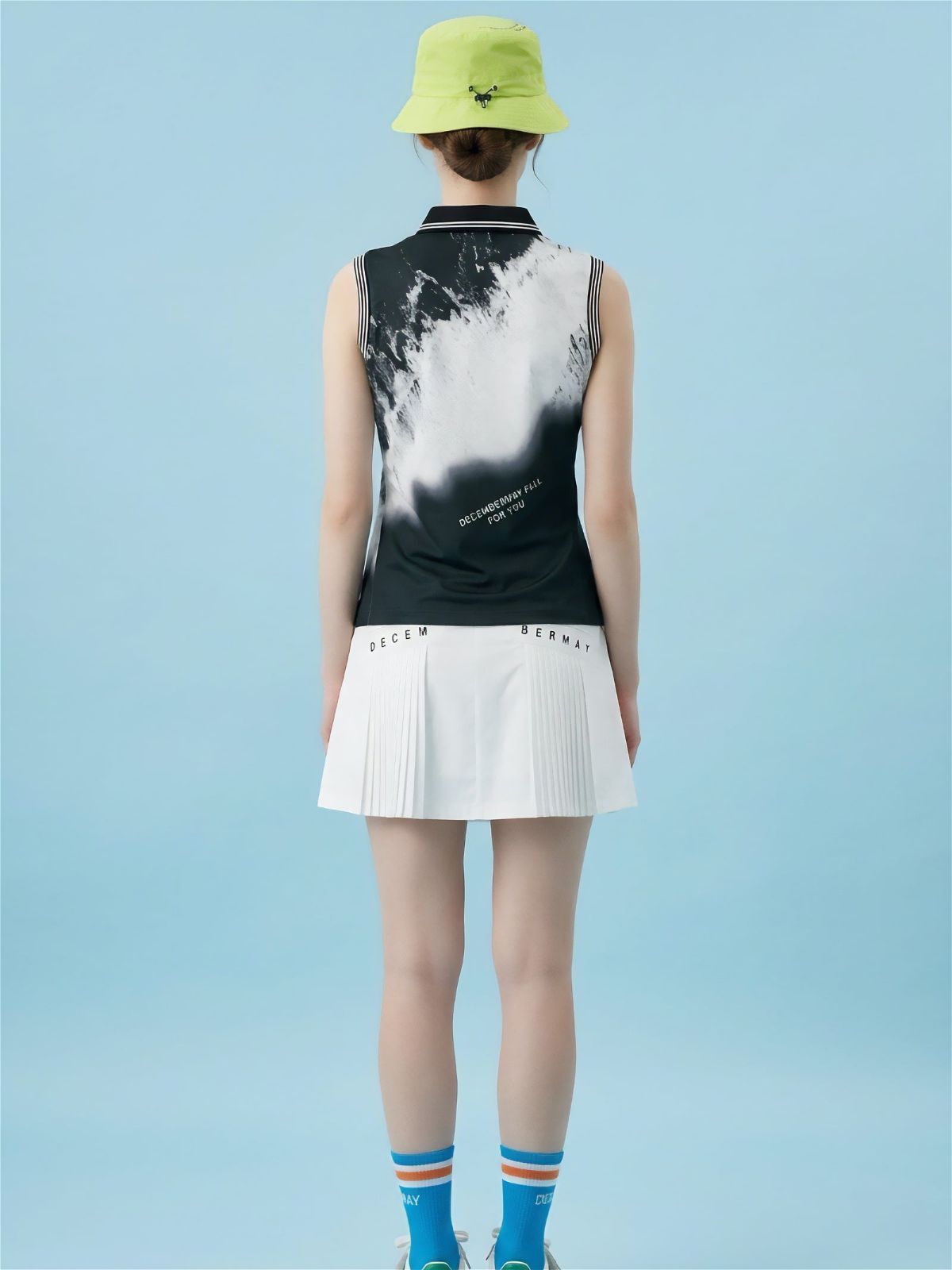 極美品 DECEMBERMAY GOLF コーストラインプリント ノースリーブ