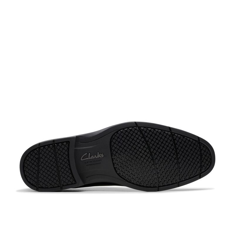 クラークス メンズ シューズ オックスフォード Clarks Eldredge Plain Black Leather ブラック