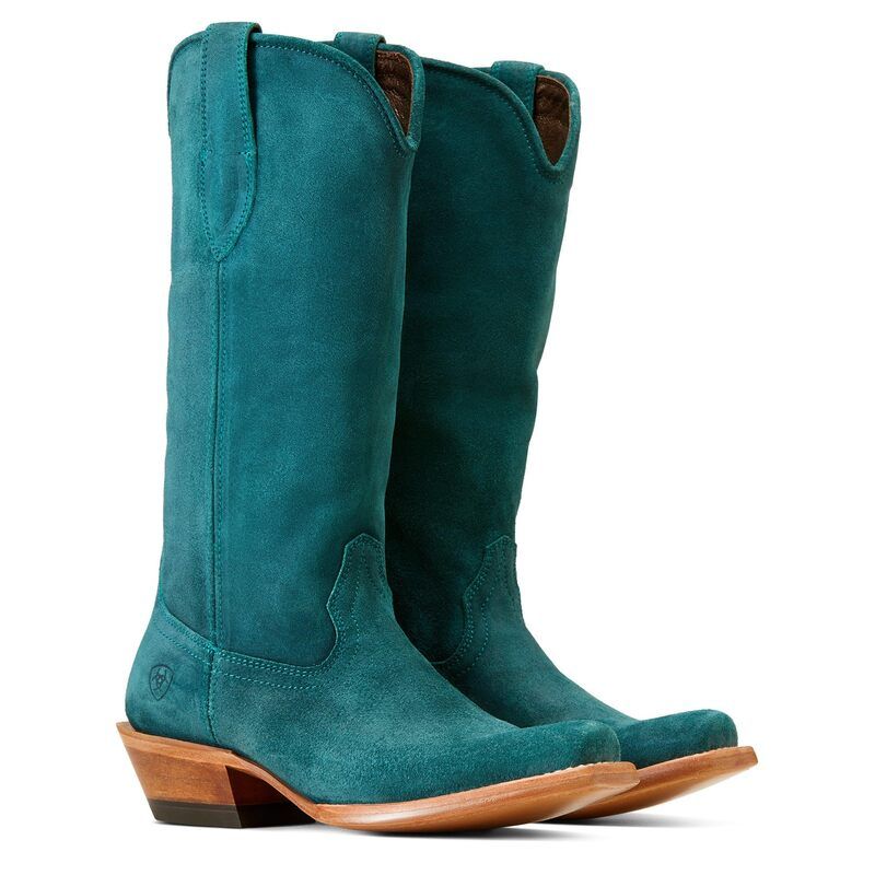 アリアト レディース シューズ ブーツ・レインブーツ Ariat Memphis Deep Teal Rough ティール