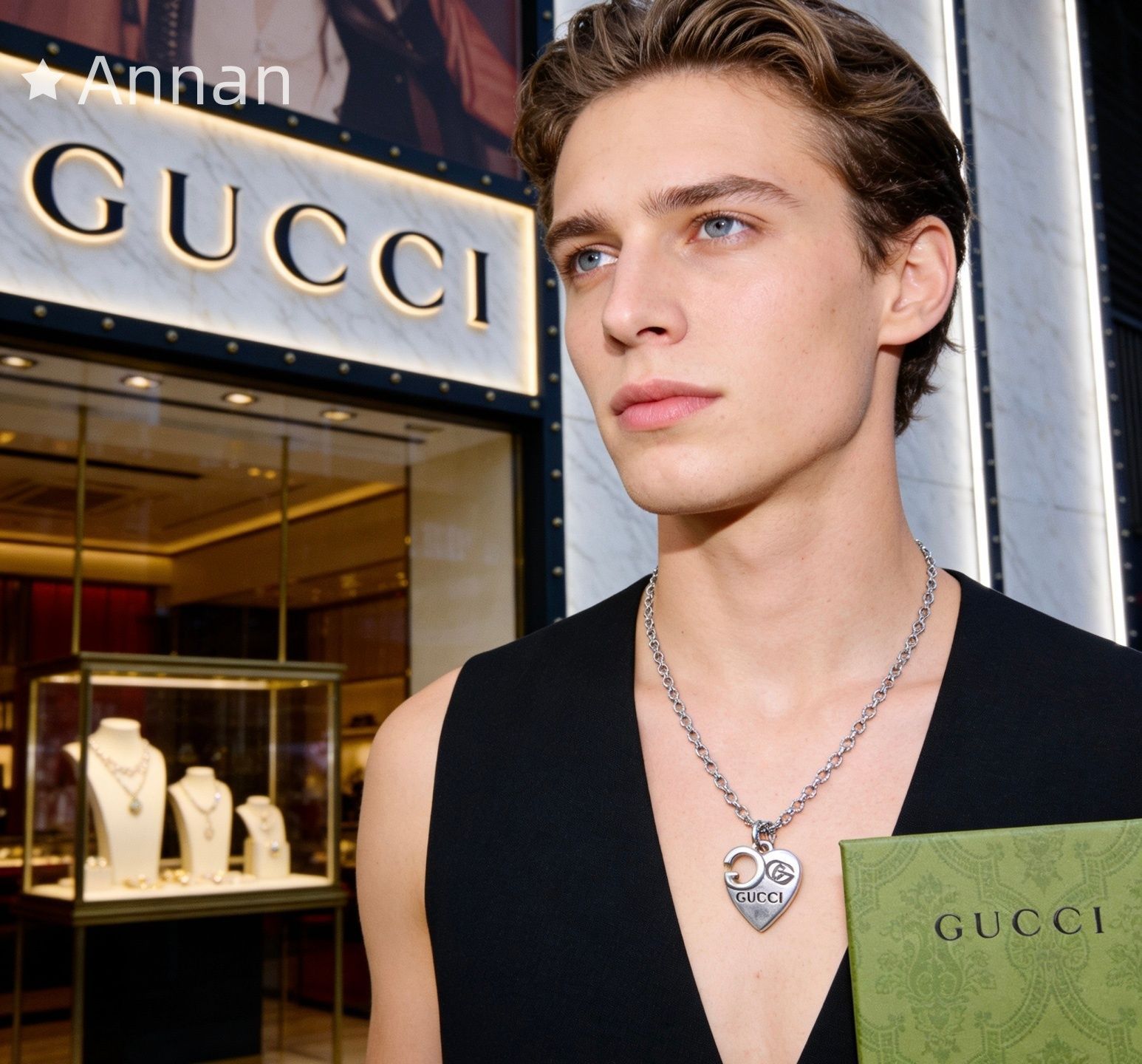 実用性 【極美品】新品 GUCCI グッチ ネックレス ネックレス メンズ 結婚式 卒業式 清楚 イベント 入学式