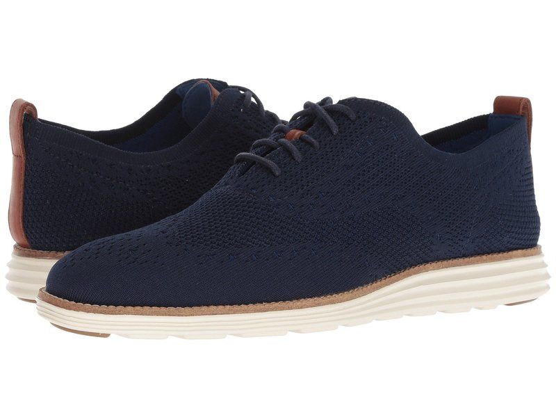 コールハーン メンズ シューズ オックスフォード ウィングチップ Cole Haan Original Grand Stitchlite Wingtip Oxford NavyIvory アイボリー