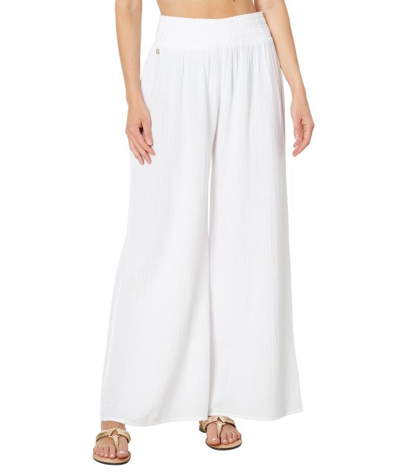 リリーピュリッツァー レディース ボトムス カジュアルパンツ Lilly Pulitzer Enzo Pant Coverup Resort White ホワイト
