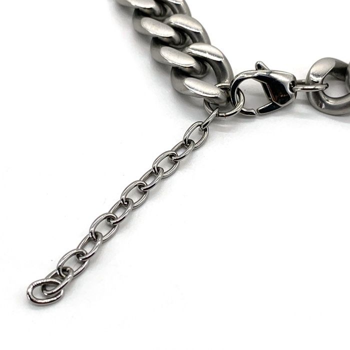 DIESEL ディーゼル Dロゴ チェーンネックレス シルバー DX1433040