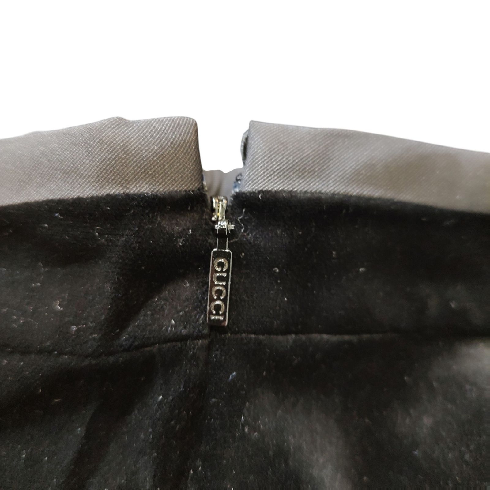 GUCCI グッチ ベロアスカート 354826 ZDV02 36 ブラック レディース