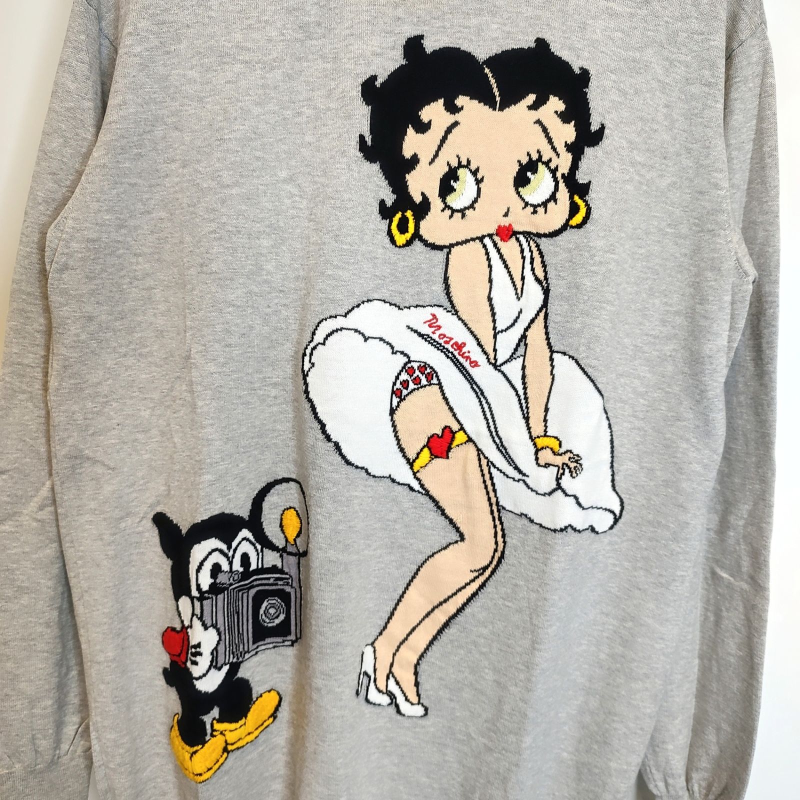 MOSCHINO モスキーノ x BETTY BOOP ベティ・ブープ ニット セーター 38