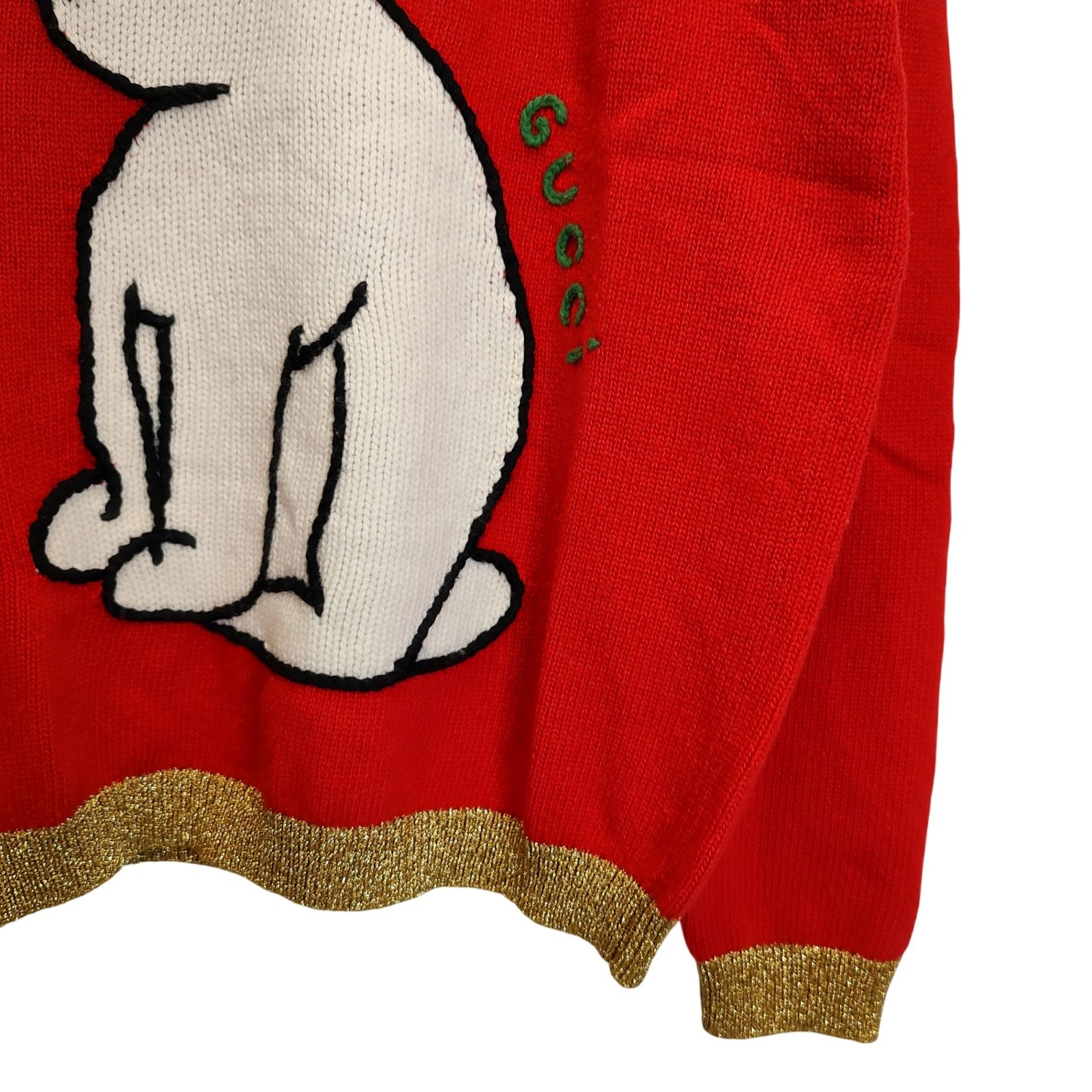 GUCCI グッチ ラビット ウサギ ウール ニット セーター 553934-XKAG4 L
