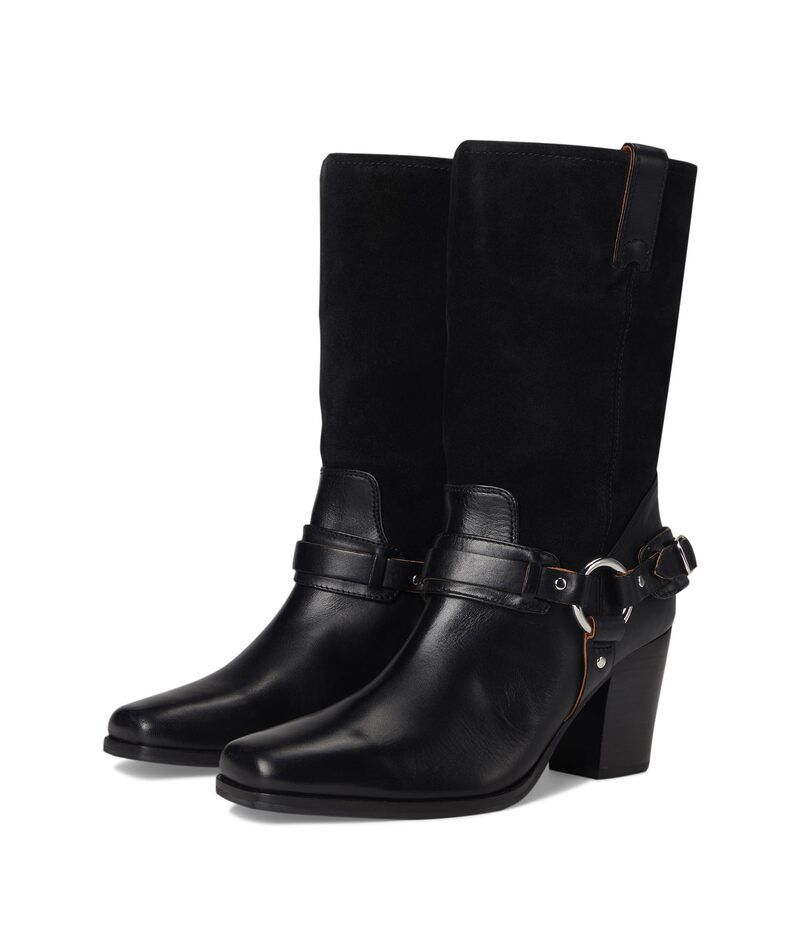 フライ レディース シューズ ブーツ・レインブーツ Frye Shiloharness Belted Black ブラック