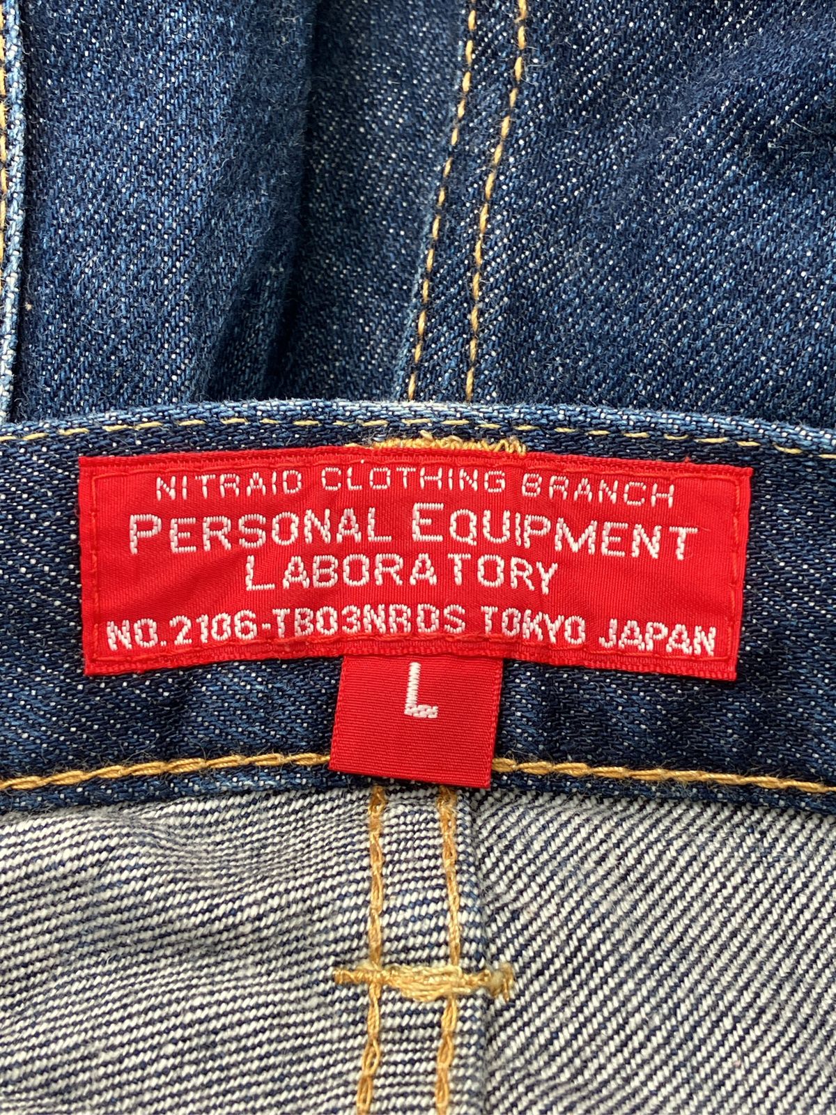 nitraid デニムパンツ L ネイビー クロップド・半端丈 無地 テーパード