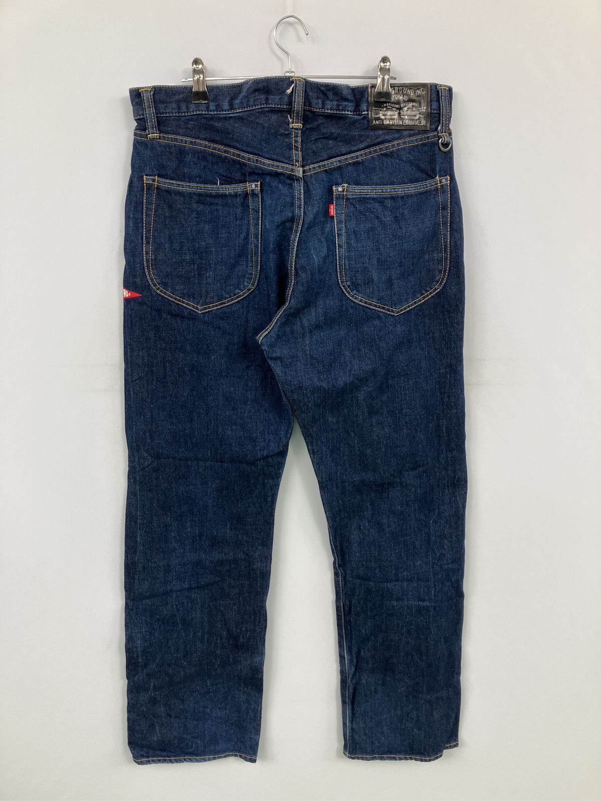 NITRAID デニムパンツ Lサイズ nitraid デニムパンツ L ネイビー クロップド・半端丈 無地 テーパード
