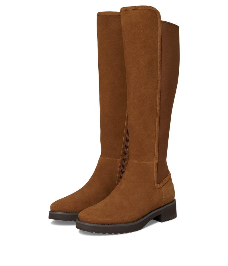 コールハーン レディース シューズ ブーツ・レインブーツ トール Cole Haan Lyndon Waterproof Tall Equestrian Boots Tobacco Suede Wat 45,480円