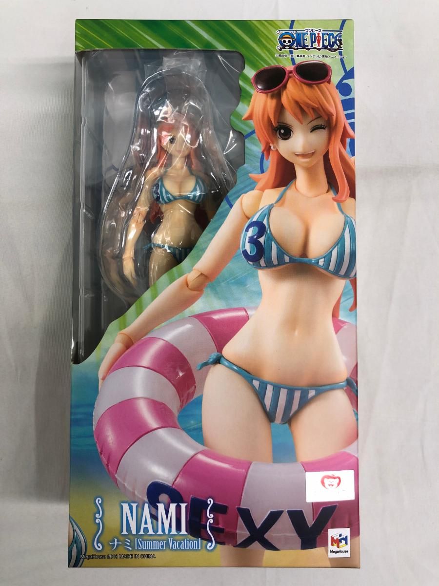 【未開封】ヴァリアブルアクションヒーローズ ONE PIECE ナミ(Summer Vacation) 約160mm PVC製 可動フィギュ