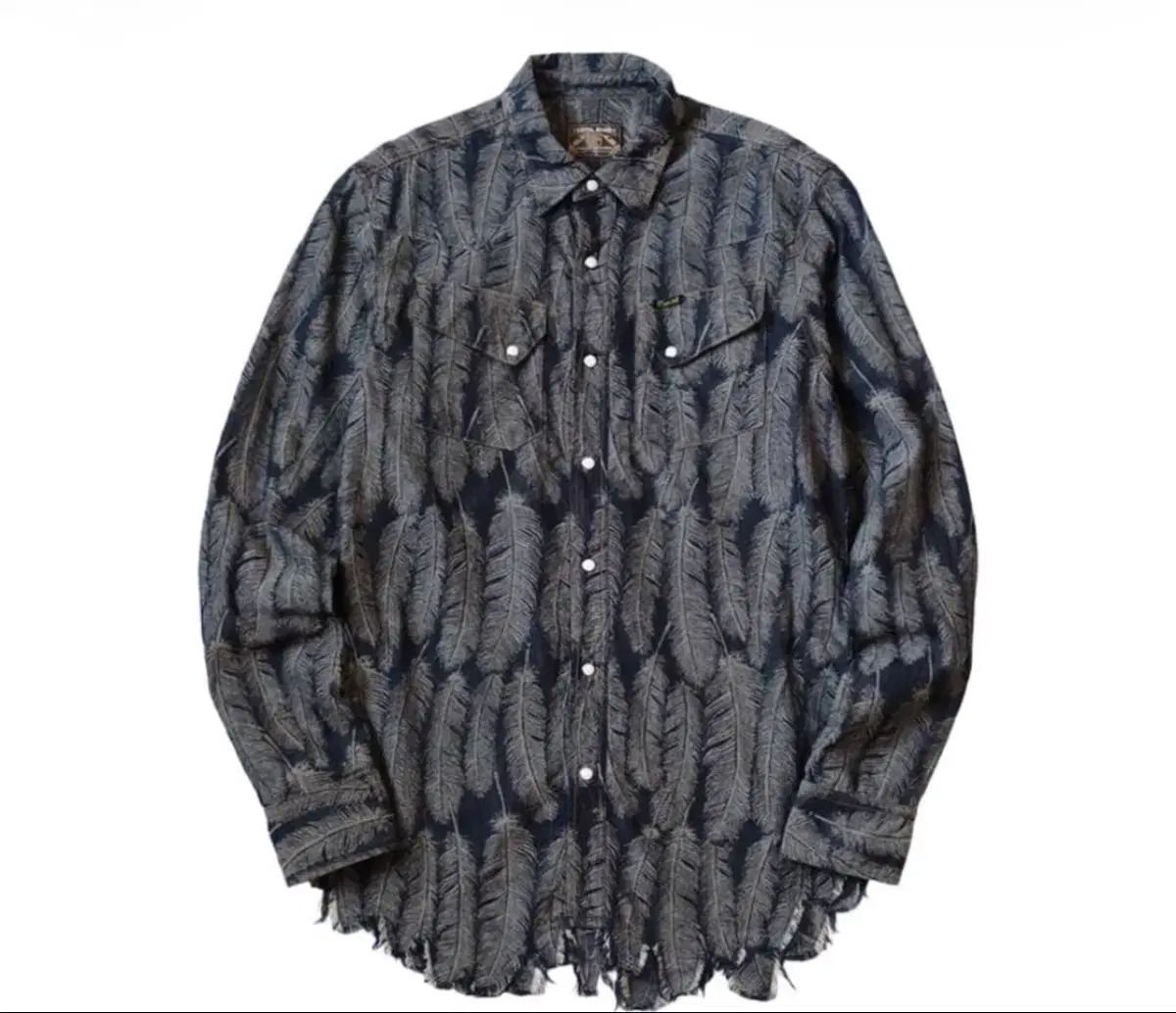 4 KAPITAL フェザー シャツ Indigo