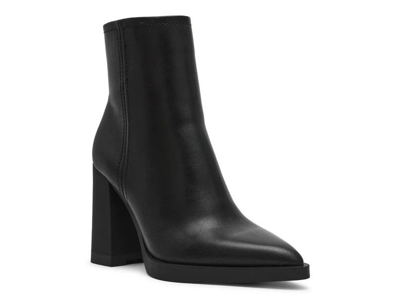 スティーブ マデン レディース シューズ ブーツ・レインブーツ Steve Madden Harden Bootie Black Leather ブラック
