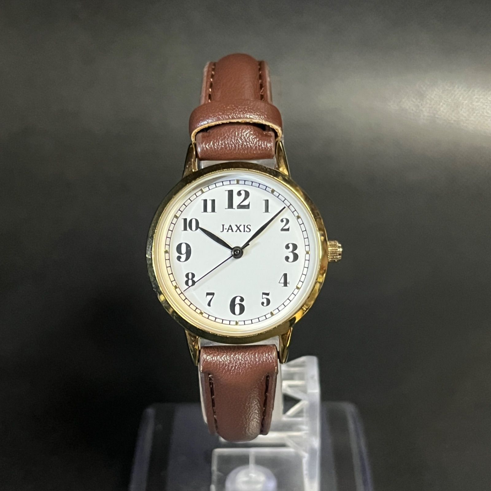 稼働品】 J-AXIS ジェイアクシス 腕時計 ゴールド レディース AL1352