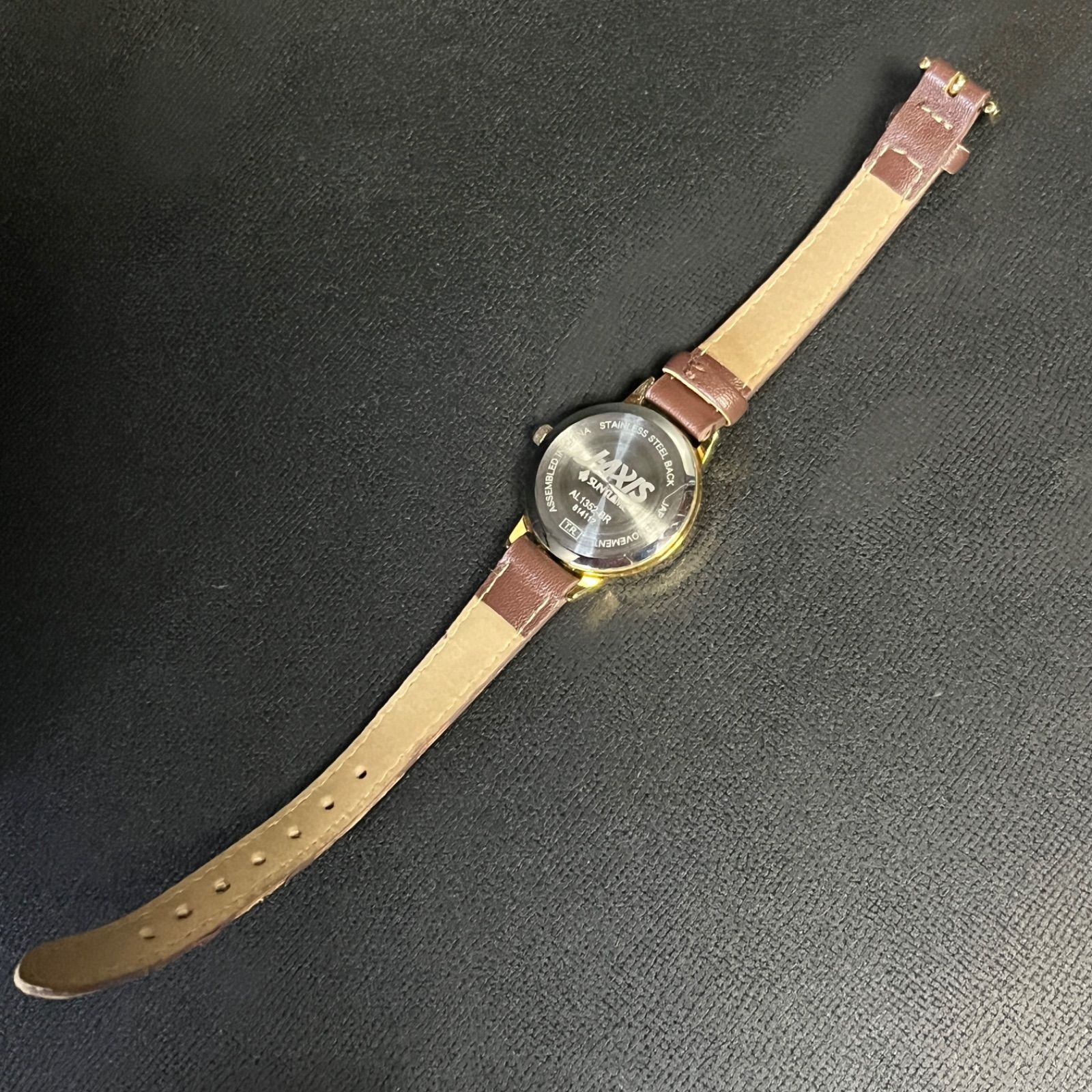 稼働品】 J-AXIS ジェイアクシス 腕時計 ゴールド レディース AL1352