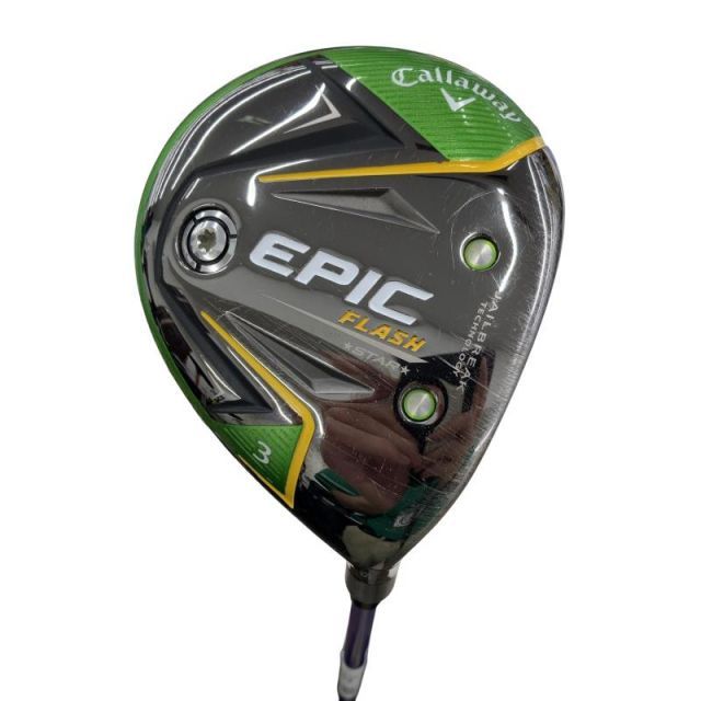 【中古】 キャロウェイ EPIC FLASH STAR 3W フェアウェイウッド FW リシャフト (フレックスその他) メンズ 男性用 右利き 右用 Cランク ゴルフクラブ
