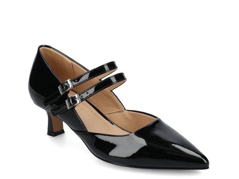 ジャーニー レディース シューズ パンプス Journee Carnation Pump Black Patent ブラック