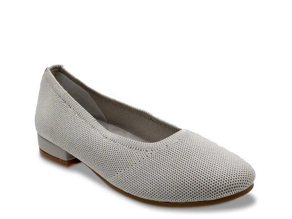 ダイビッドテイト レディース シューズ パンプス David Tate Romina Ballet Flat Silver Metallic シルバー