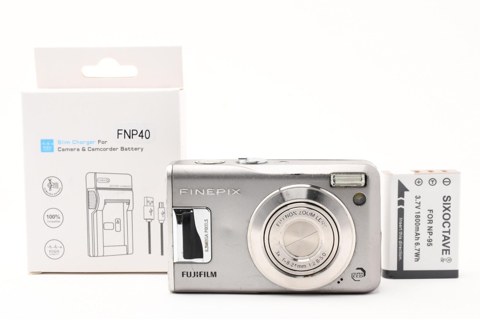 [並品] FUJIFILM FinePix F31fd コンパクトデジタルカメラ シルバー デジカメ 富士フイルム #2978792A