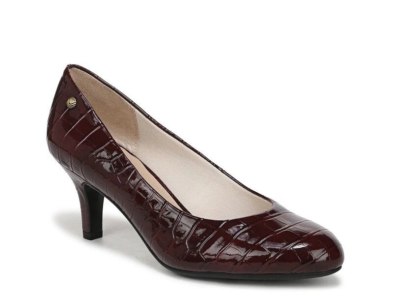ライフストライド レディース シューズ パンプス LifeStride Parigi Pump Burgundy Croc Print バーガンディ