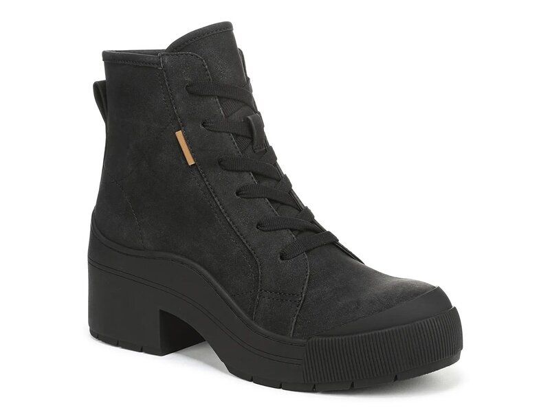 ドクター・ショール レディース シューズ ブーツ・レインブーツ プラットフォーム ブーツ Dr Scholls Time Off Up Platform Bootie Black Synthetic