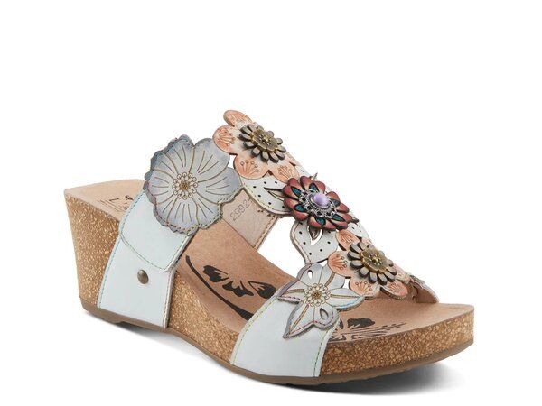 ラリティステ レディース シューズ サンダル LArtiste Pretty Petals Wedge Sandal Off White オフホワイト