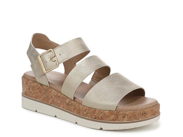 ドクター・ショール レディース シューズ サンダル Dr Scholls Once Twice Wedge Sandal Gold Metallic Synthetic ゴールド