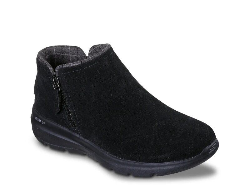 スケッチャーズ レディース シューズ ブーツ・レインブーツ Skechers Glacial Ultra Juliet Bootie Black ブラック