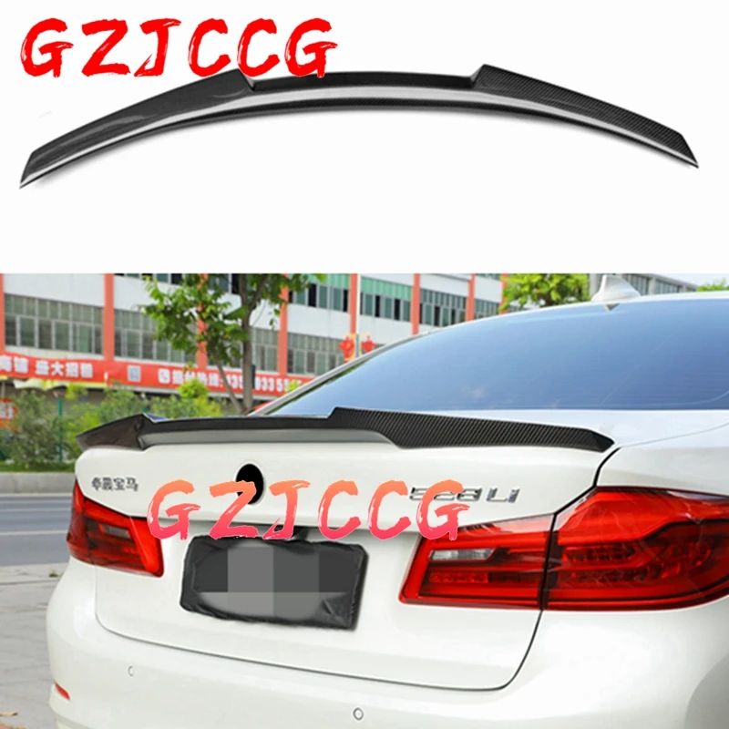 BMW G30 G38 530i/540i F90 M5 セダン 2017-2018 ブラック FRP リアスポイラーリップウィング