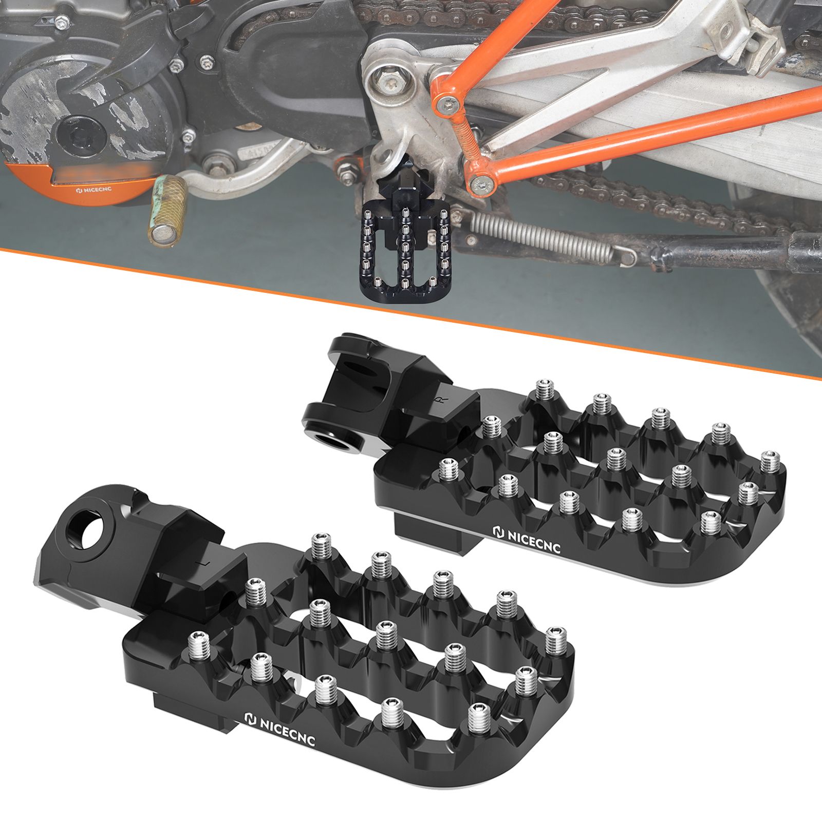 KTM 1290 スーパーアドベンチャー R/S/T 用 調整可能フットレスト フットペグ 2013-2020