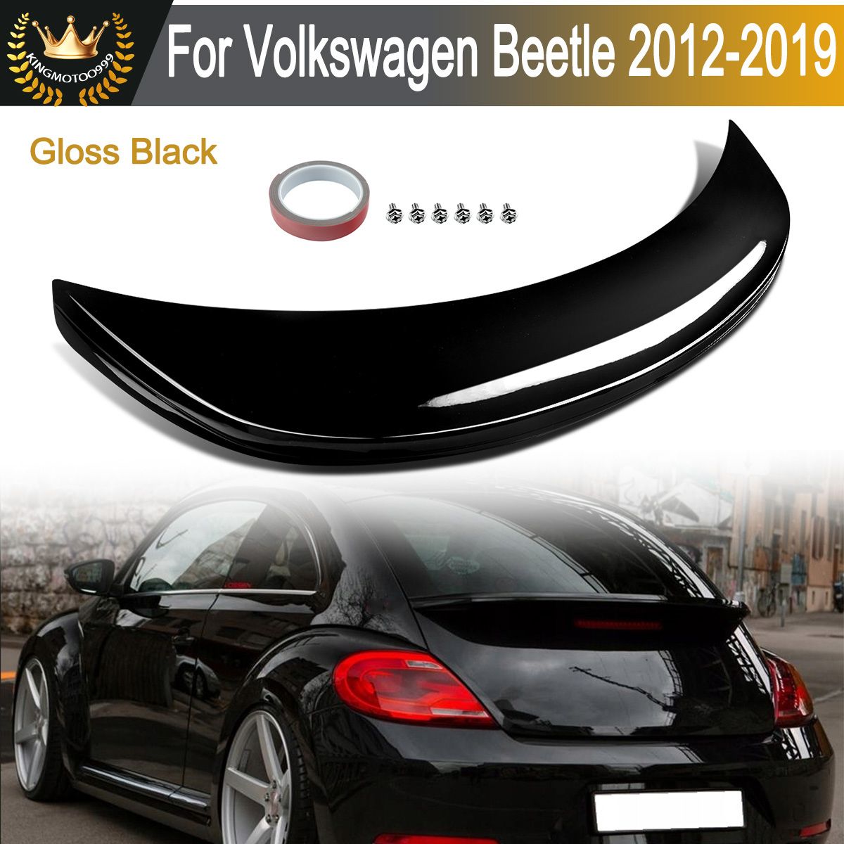 VW ビートル A5 2013-2018 用 OEスタイル トランクリップスポイラー