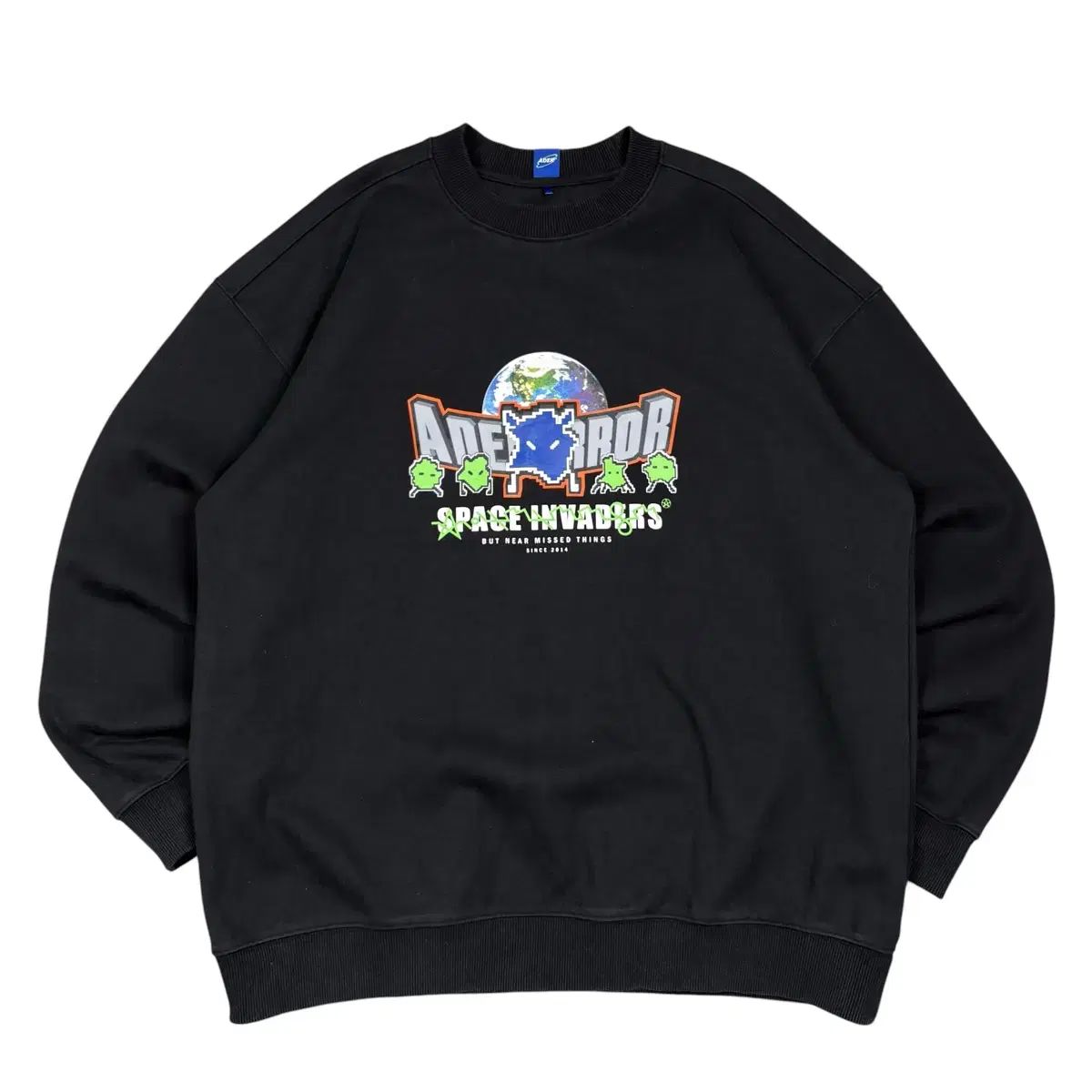 ADER ERROR スペース IN ベイ ブラック スウェット