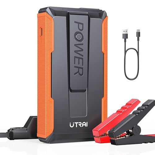 N◆UTRAI ジャンプスターター 12V車用 エンジンスターター 車緊急始動 2000Aピーク電流 6.5Lまでのガソリン車 5.5Lまでのディーゼル車対応 機能 LEDライト搭載 30f94458