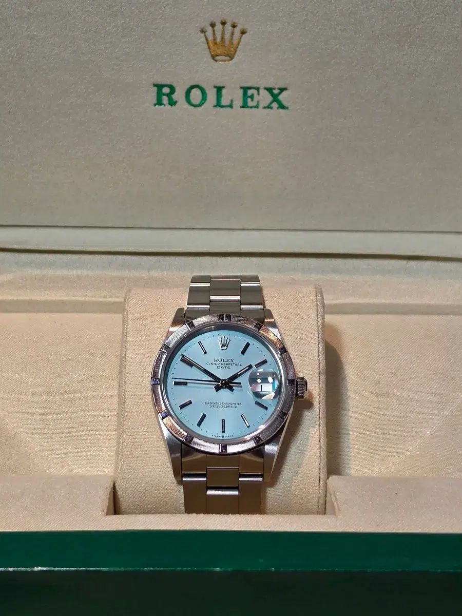 ROLEX ロレックス 腕時計 ミント ブルー 15210