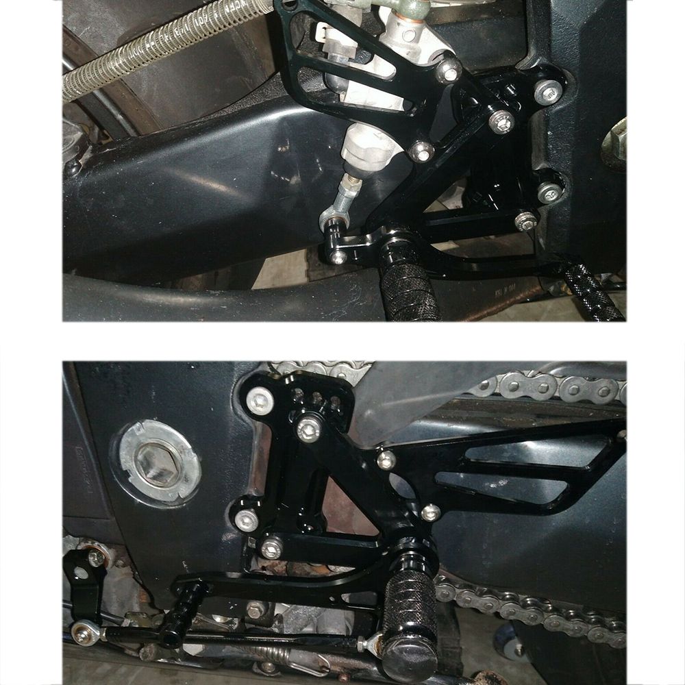 カワサキ ZX6R 1995-1997 用 調整可能リアフットレスト アルミ製