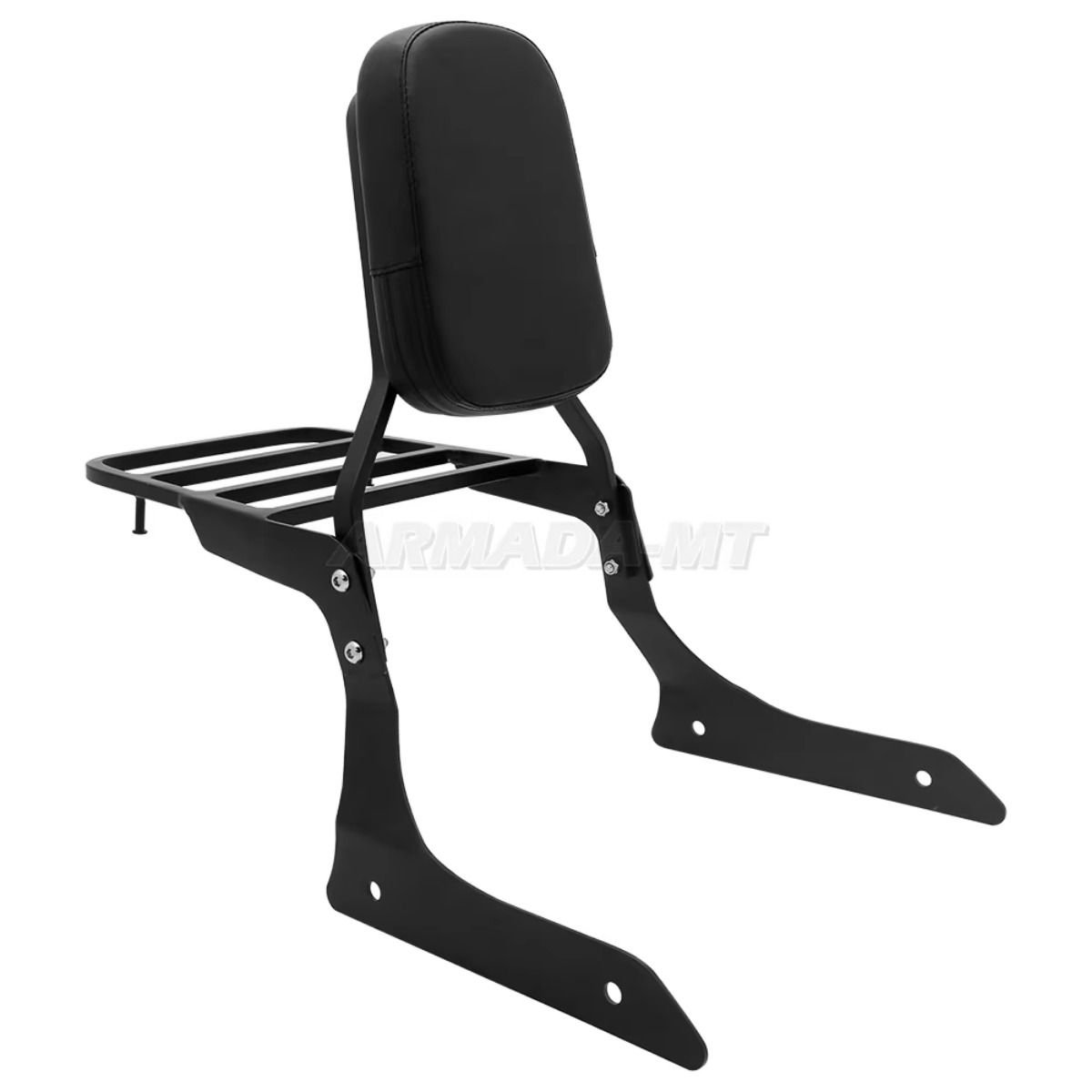 ヤマハ ストライカー 1300 XVS1300 2011-2017 用 パッセンジャー着脱式シーシーバー バックレスト ラゲッジラック付き