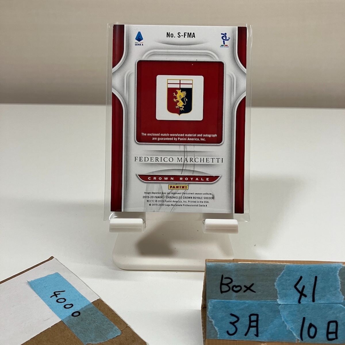 2019-20 Panini Federico Marchetti 024/199 直筆サインカード Genoa