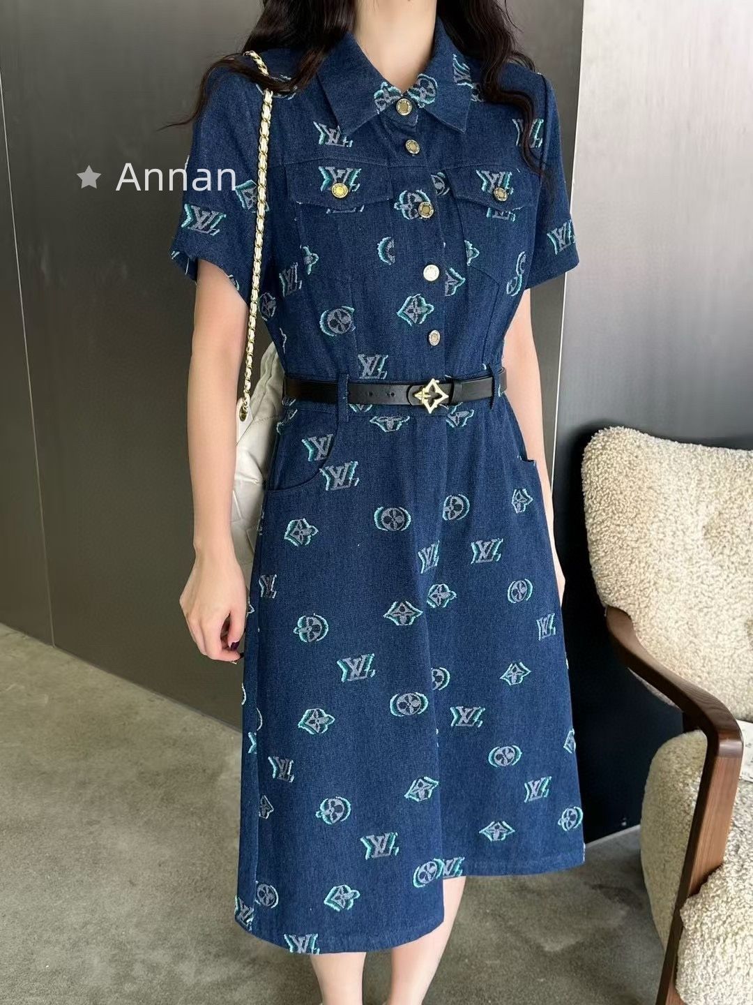 実用性 【極美品】新品 LV LOUIS VUITTON ルイヴィトン ワンピース レディース