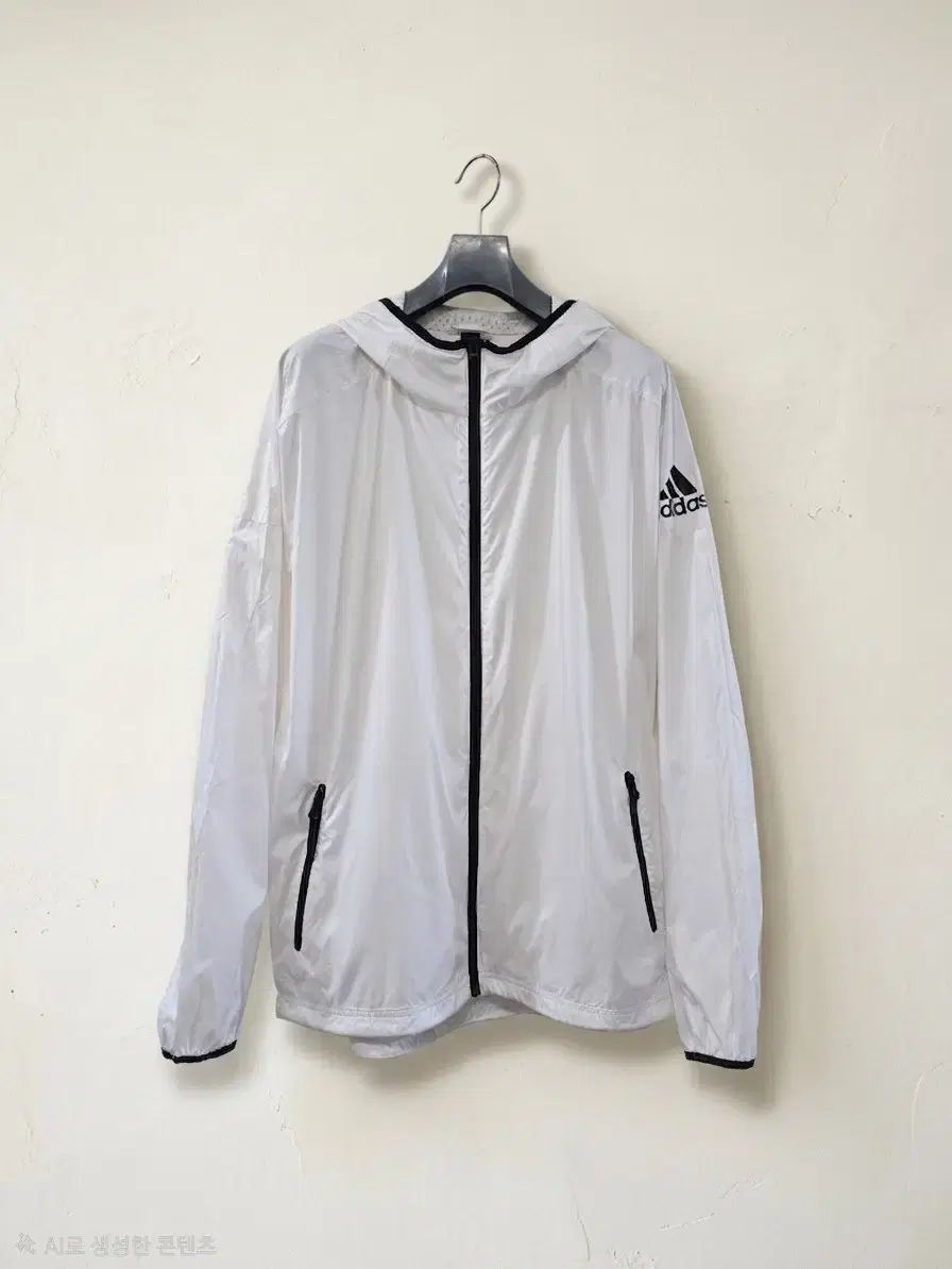 アディダス ウィンドブレーカー 白 2XL