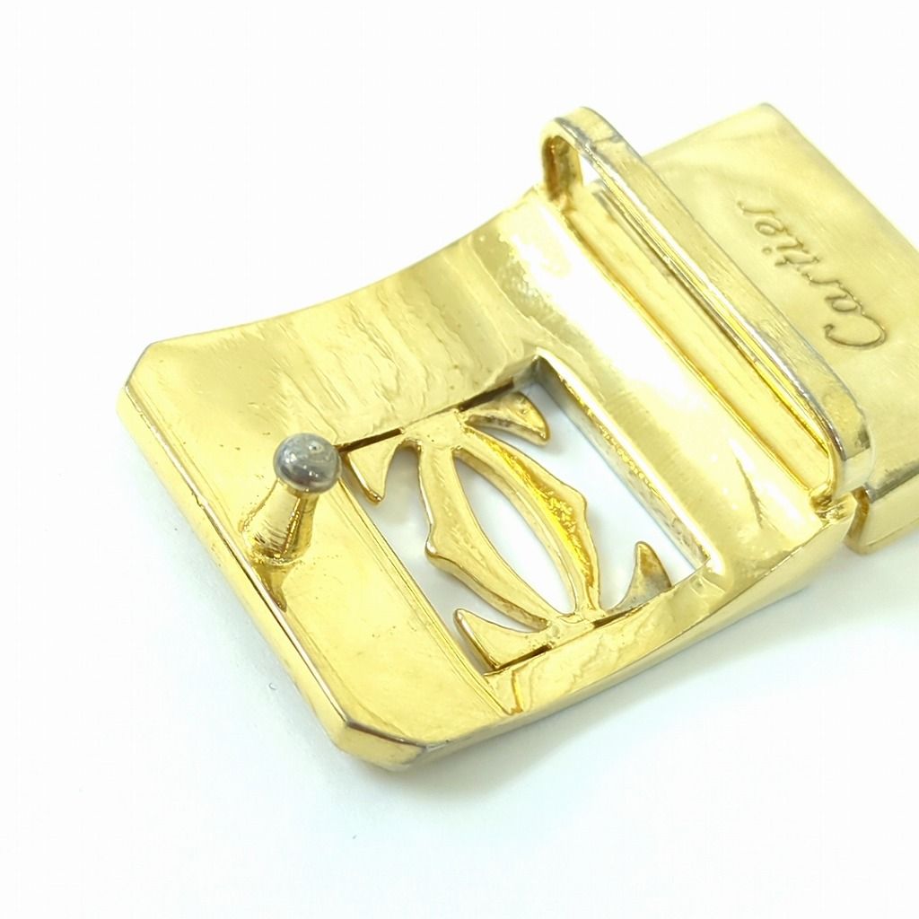 Cartier カルティエ 2C ロゴ スクエアバックル ベルト用金具 ゴールド