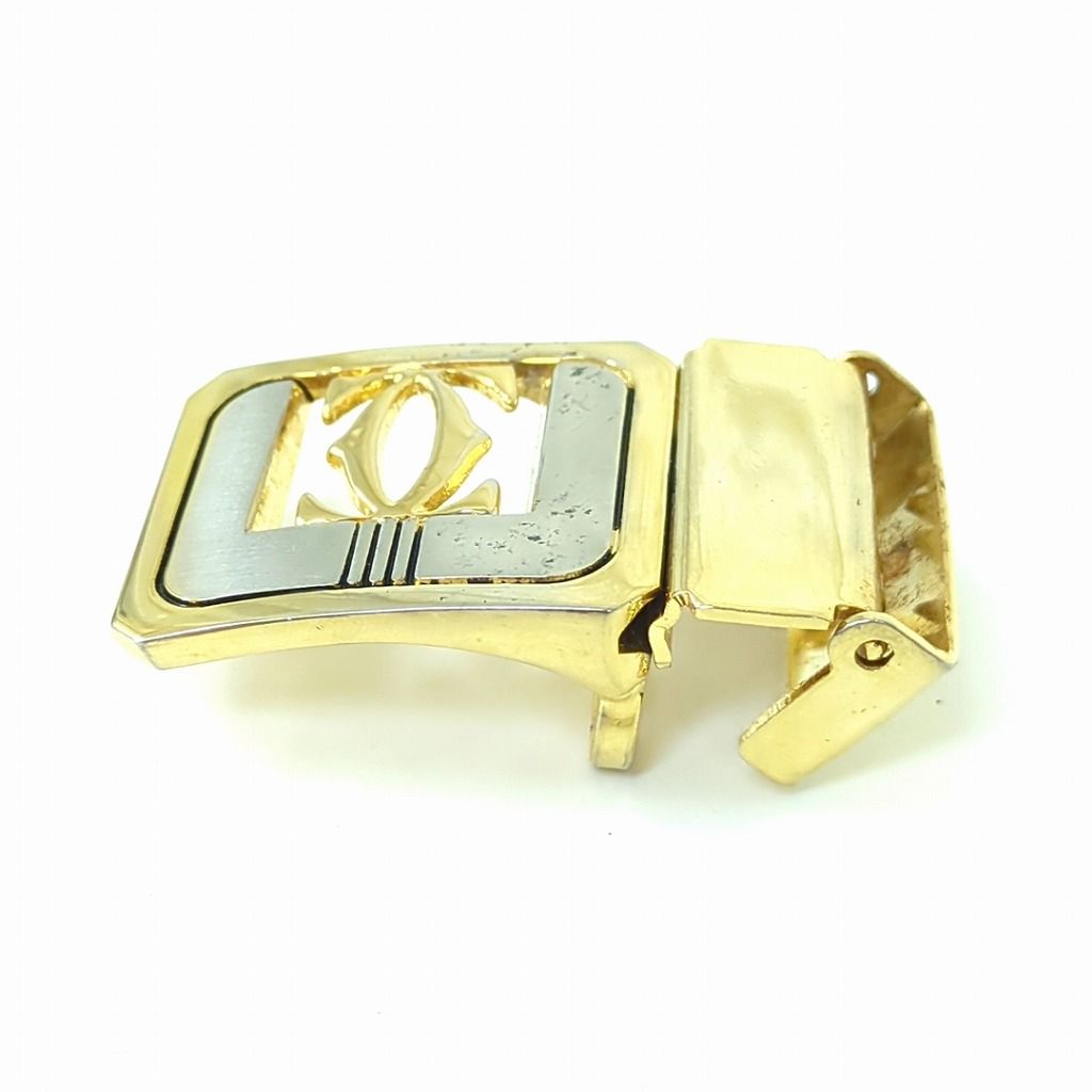 Cartier カルティエ 2C ロゴ スクエアバックル ベルト用金具 ゴールド