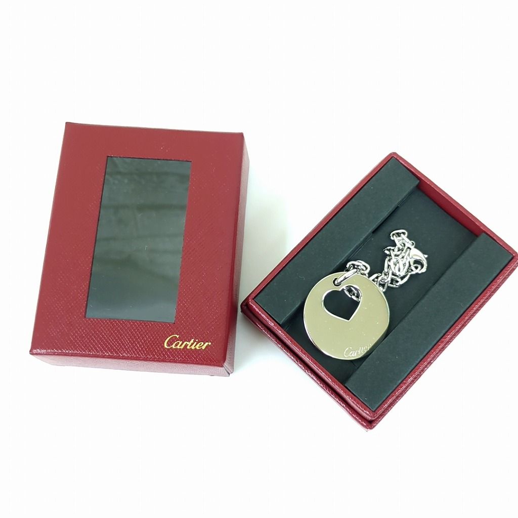 Cartier カルティエ ハートモチーフ ラウンド バッグチャーム