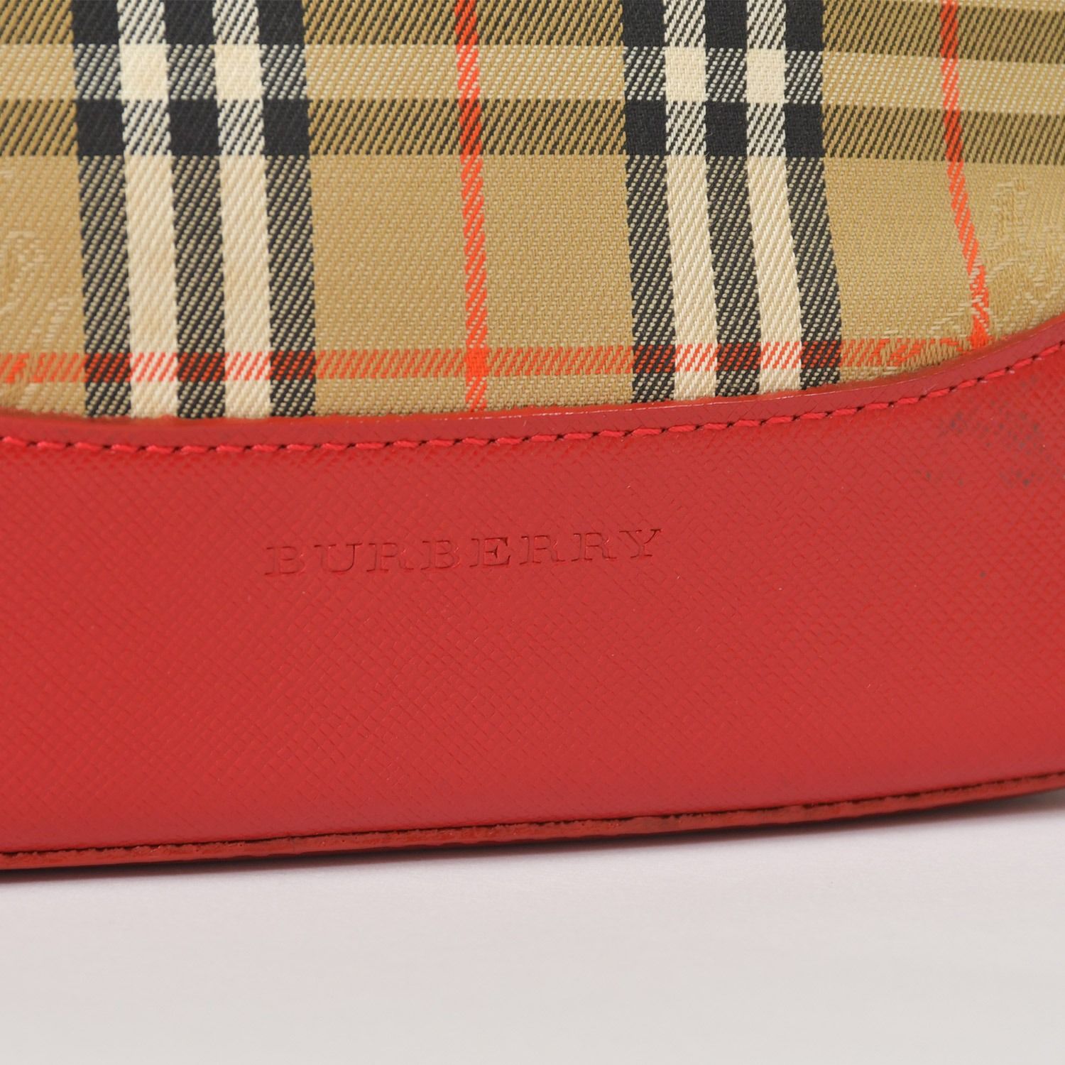 BURBERRY バーバリー ハンドバッグ ノバチェック キャンバス レザー